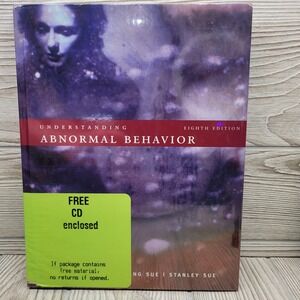 Understanding Abnormal Behavior Eighth Edition Textbook Psychology CD Sue School